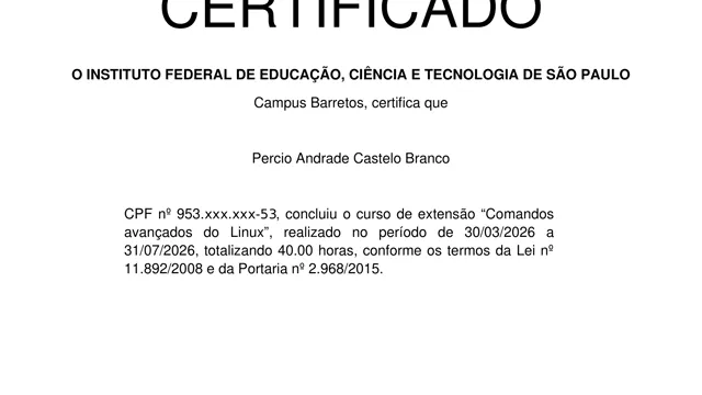 Comandos Avançados do Linux